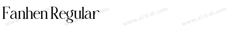 Fanhen Regular字体转换